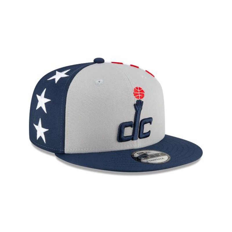 NBA Washington Wizards City Edition 59Fifty Fitted (TXH8354) - Blue New Era Caps